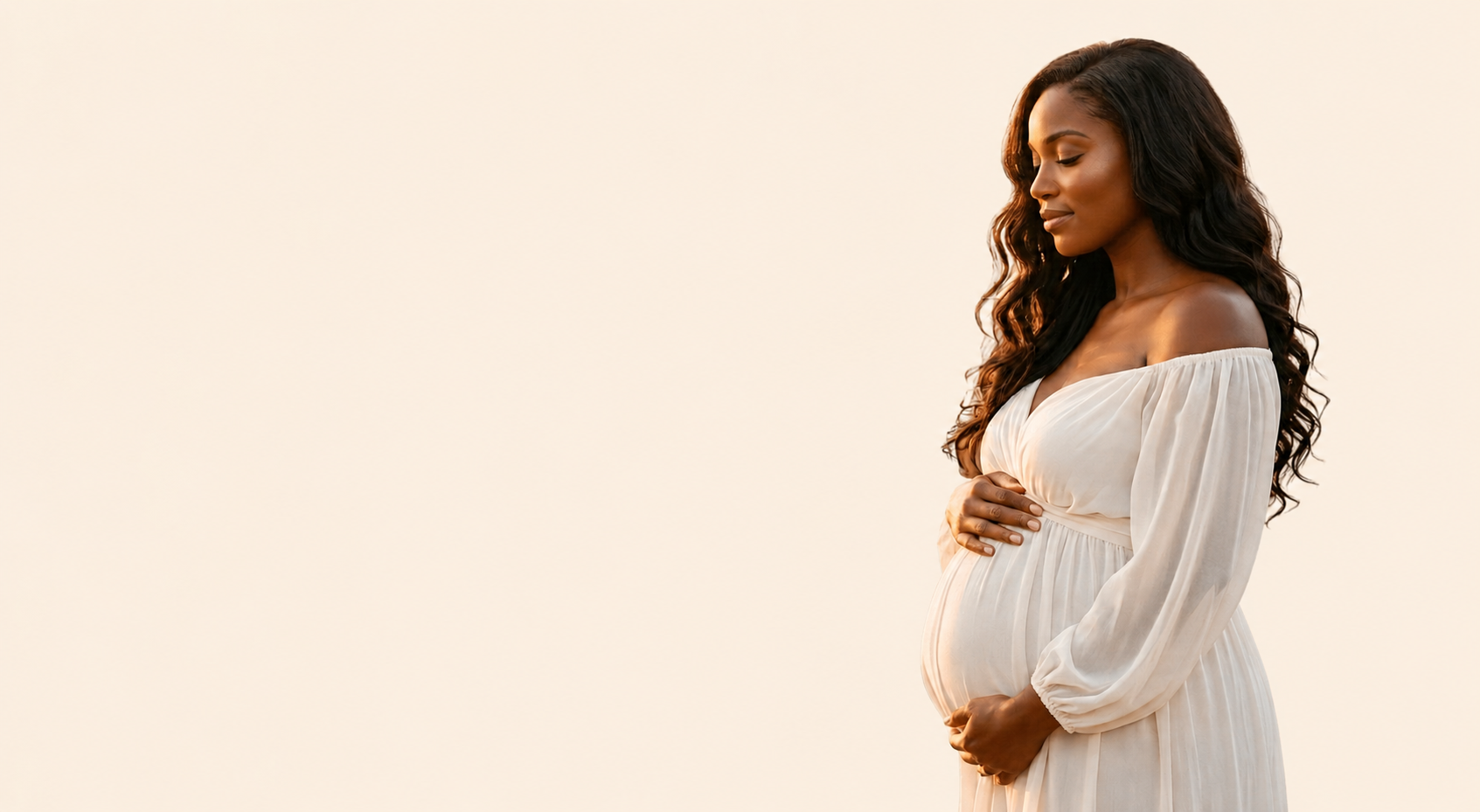 Pregnant mother representing the Radiant Mom Academy