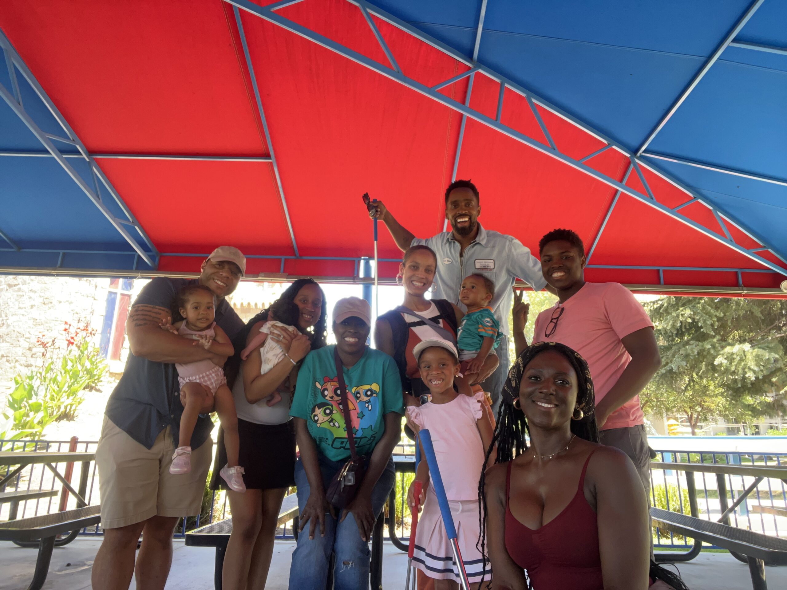 Mothers, children, and families participating in a community activity