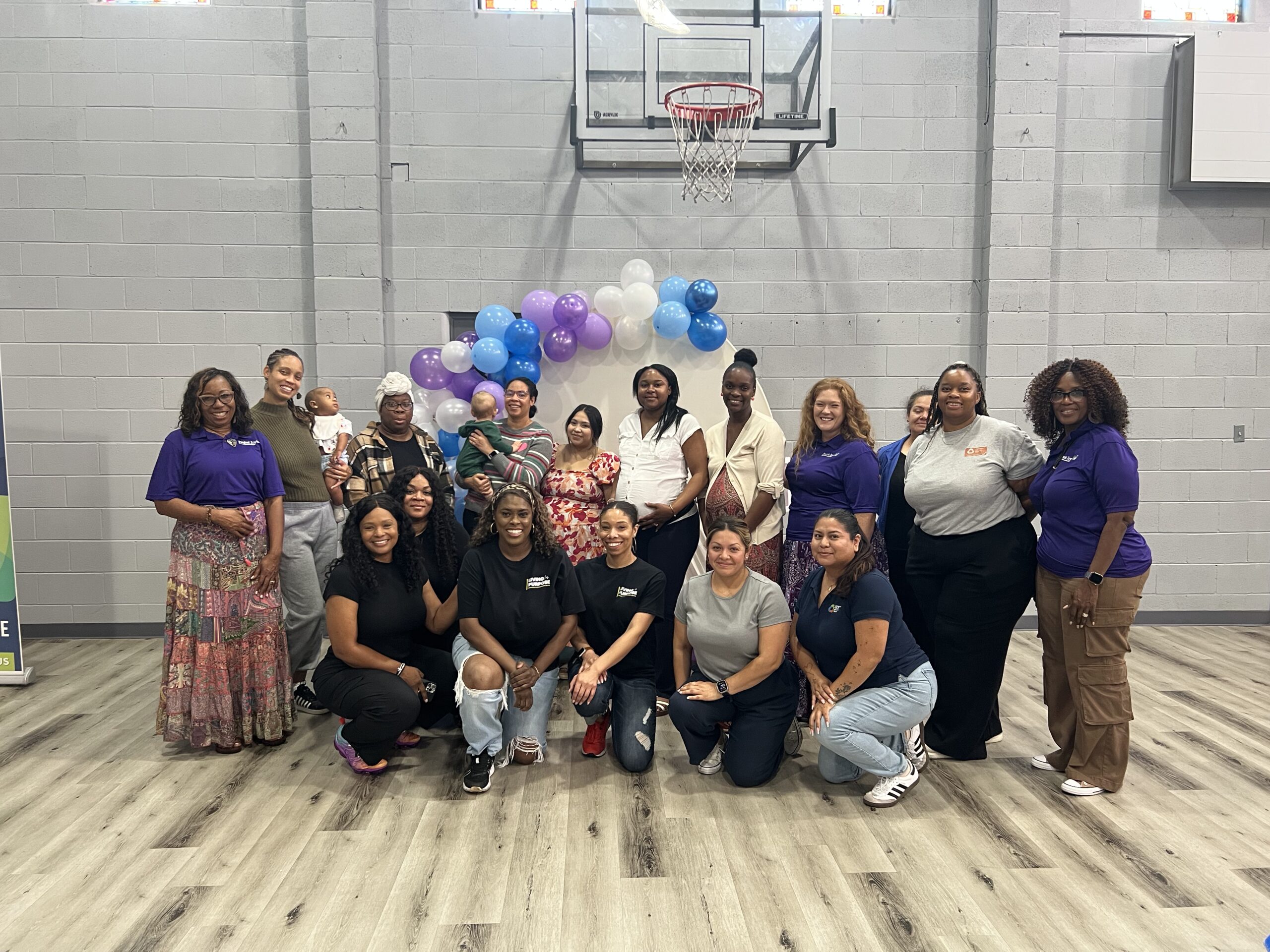 Mothers and program supporters gathered together